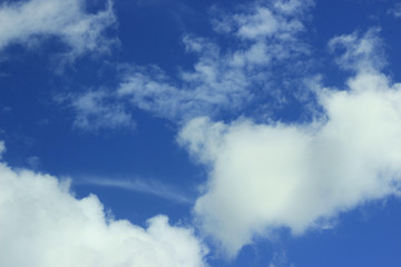 blue sky with clouds