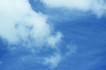 blue sky with white clouds