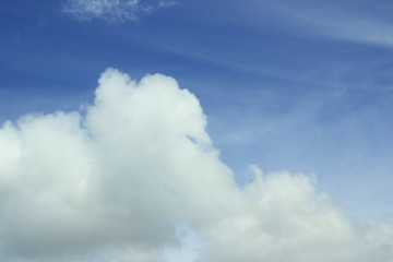 blue sky with white clouds