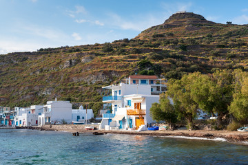 Klima, beautiful village situated near Tripiti, on the side of the Gulf of Milos. Cyclades, Greece.