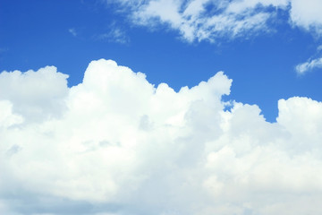 Fototapeta premium blue sky with white clouds