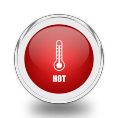 Hot temperature icon