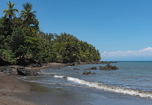 beach at Drake Bay on the Pacific Ocean in Costa Rica