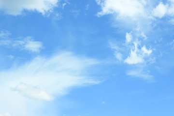 blue sky with white clouds