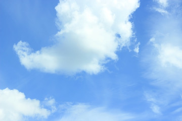 blue sky with white clouds