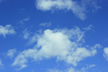 blue sky with white clouds