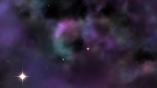 deep space nebula flight