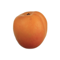 Ripe apricot Isolated on White Background
