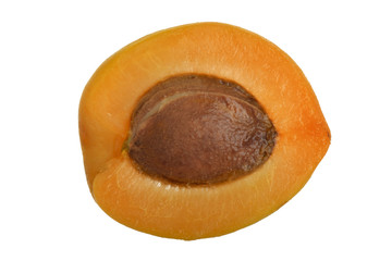 apricot slice isolated