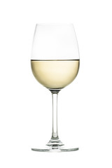 White wine in glass