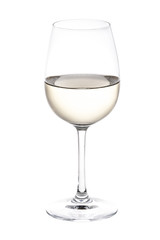 White wine in glass