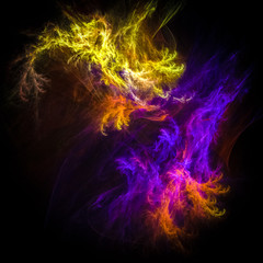  Renders a fractal using a computer. Color abstract background