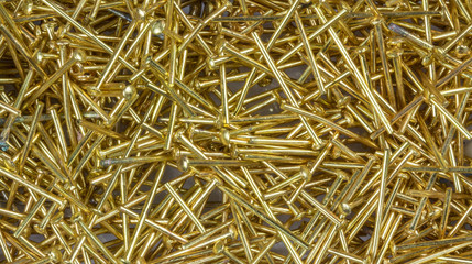 Decorative gilt pins for jewelry production