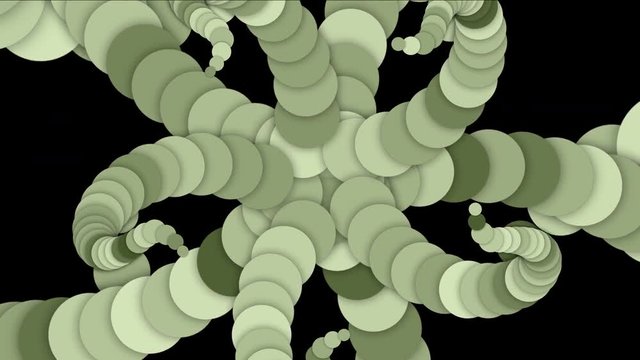 4k Abstract round circle array flower petal pattern background,star chain,microbes bacteria insects worms,rope knot,whirlpool vortex technology data information.