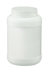 White plastic container