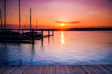 Foto op Plexiglas Sunrise and sunset view © fiez