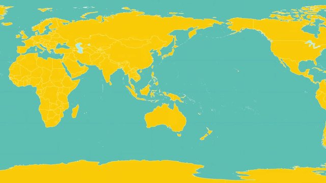 Loopable: Sliding political world map.