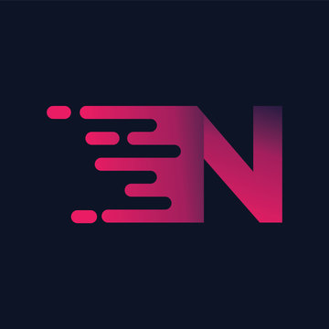 N Letter Logo Template Design Vector, Emblem, Design Concept, Creative Symbol, Icon