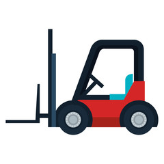 forklift cart isolated icon vector illustration design