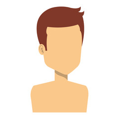 young man model avatar character vector illustration design