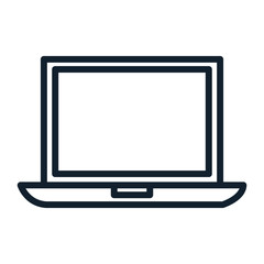 computer laptop isolated icon vector illustration design