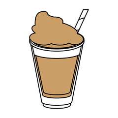 milkshake vector illustration