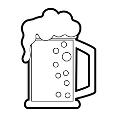 beer glass vector illustration