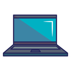 computer laptop isolated icon vector illustration design