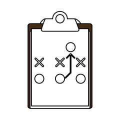strategy clipboard vector illustration