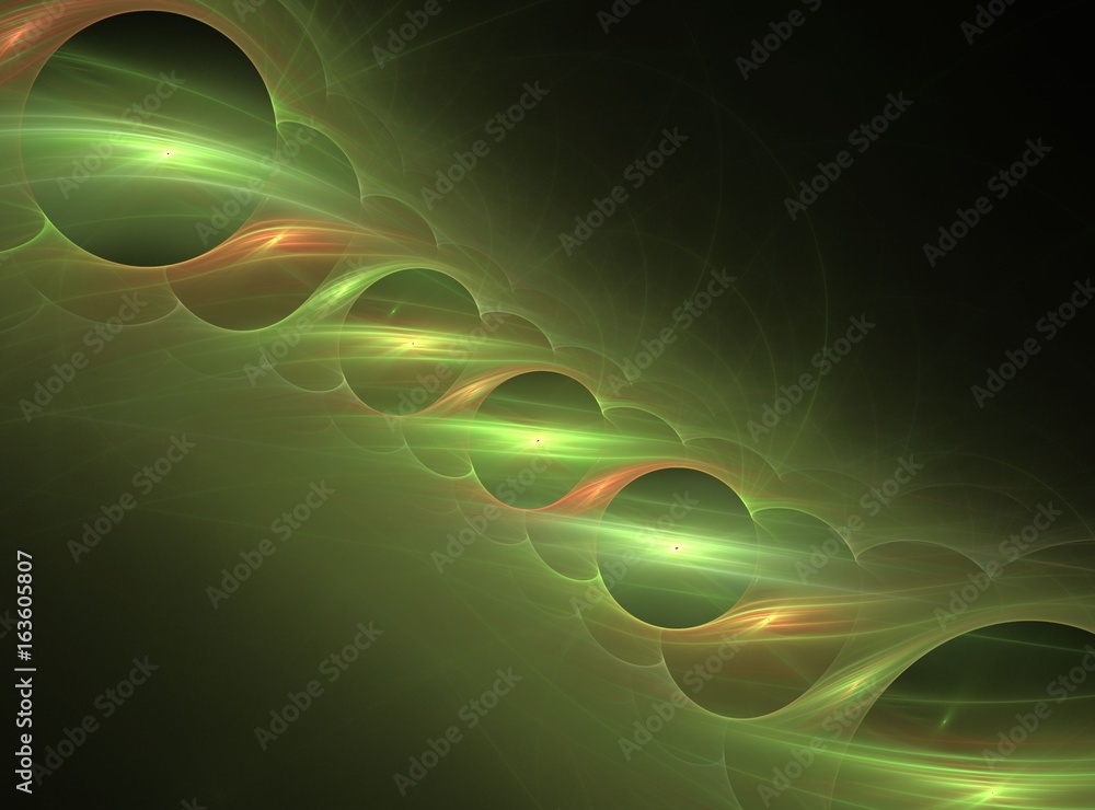Poster abstract bright multicolored fractal computer generated image, background for text labels