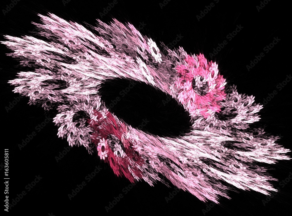 Poster abstract bright multicolored fractal computer generated image, background for text labels
