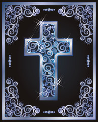 Christian cross symbols, vector illustration