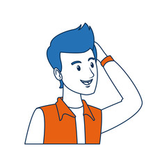 portrait young guy student person