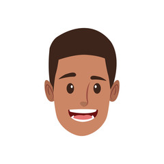 happy male face smile character funny