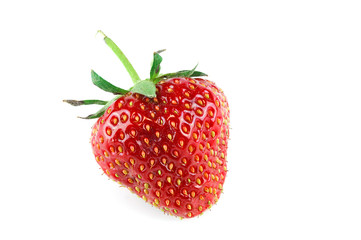  fresh strawberry isolated on white background
