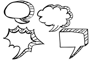 Hand Draw Sketch of Big Bubble Chat 