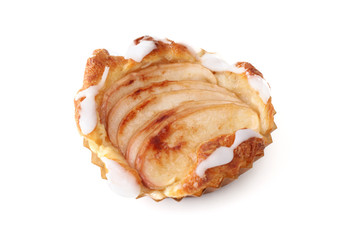 アップルパイ りんごのタルト ケーキ お菓子 白背景