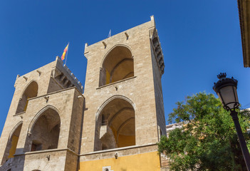 Fototapeta na wymiar Old city gate Torres de Quart in Valencia