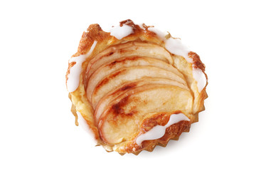 アップルパイ りんごのタルト ケーキ お菓子 白背景