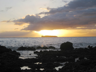 Obraz premium Molokini sunset