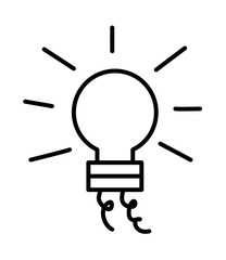 Bulb Shape Icon Vector
