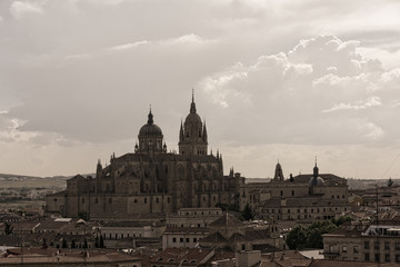 Fototapeta na wymiar New Cathedral , one of the two cathedrals of Salamanca, Spain.
