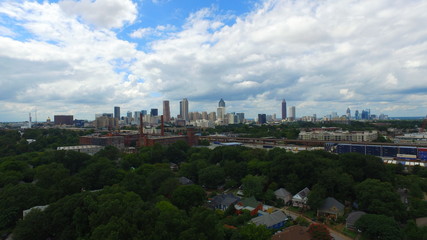 Atlanta Downtown Scenic Shots (Aerial Footage)