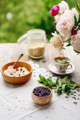 tasty summer breakfast