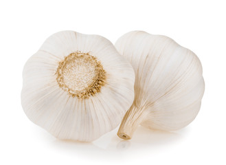 Garlic isolated on white background
