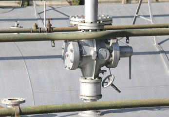 Huge valve over the Big Gas cylinder