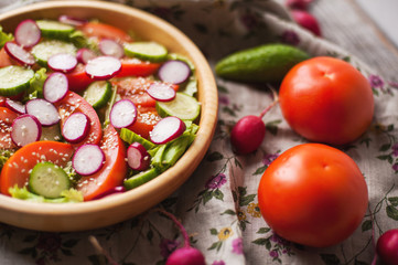 fresh vegetables salad