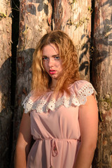 Fototapeta premium Portrait of young annoyed woman with pursed lips having disappointed unhappy look, frowning and pouting. Stubborn teenage girl looking angry or irritated.