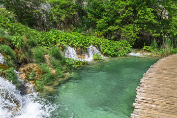 Waterfalls in National park Plitvice