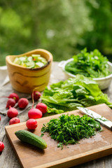 fresh vegetables salad
